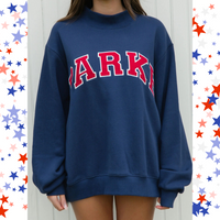 Navy Blue & Red